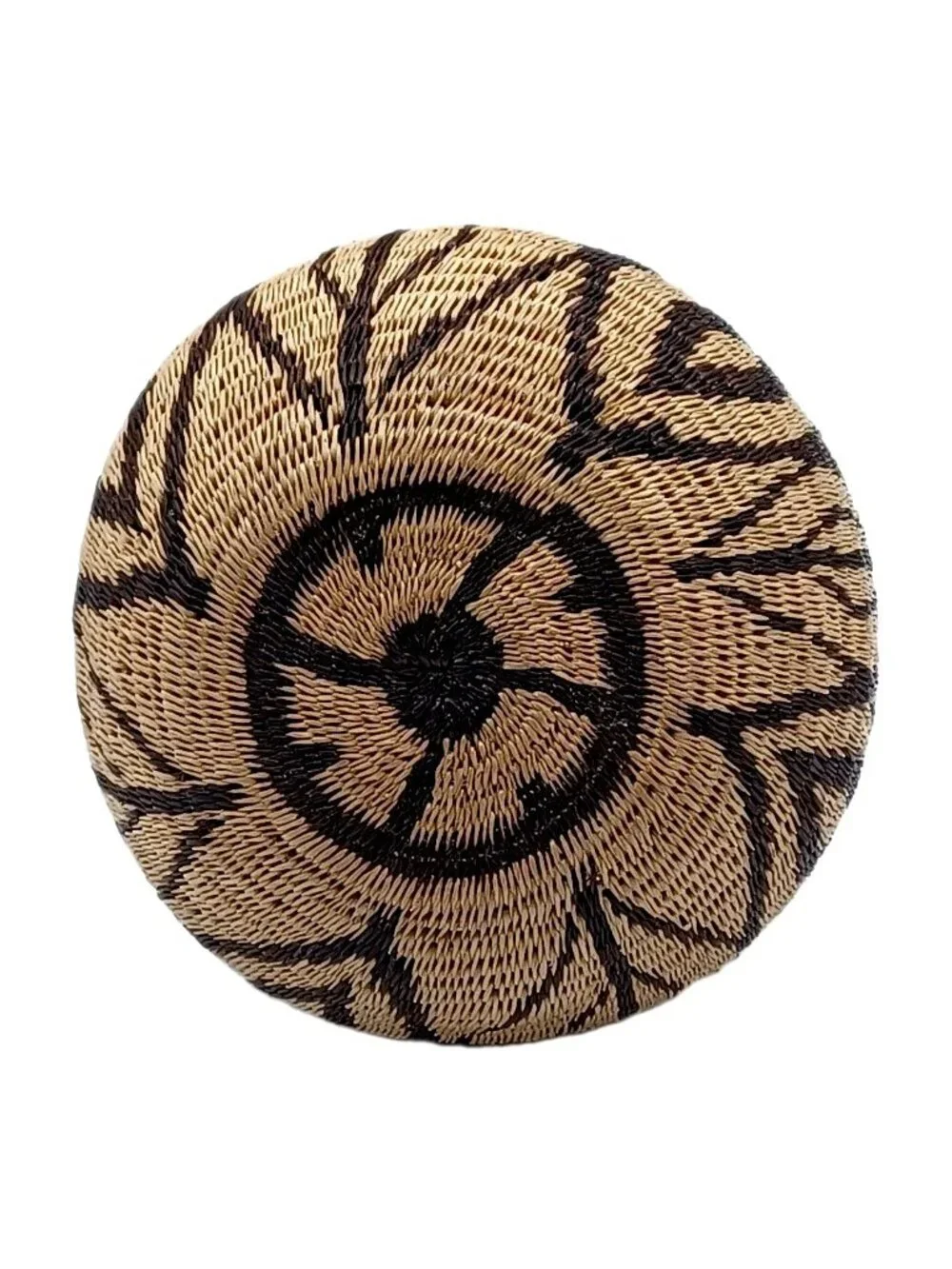 Aztec Pattern Rainforest Handwoven By Indigenous People Basket Vase